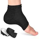 NUOKOU Height Max Socks, Height Max Insoles 3 inches, Invisible Shoe Lift Heel Pads, Half Height Increase Insoles, Height Increase Socks for Women Men (3.5cm, Black)
