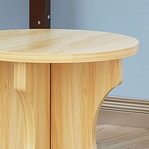 Sofá taburete multifuncional y cómodo para mesa de centro con soporte de madera maciza 4