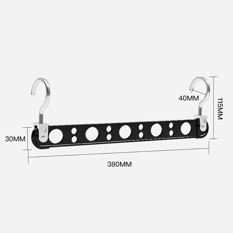 Amazon.co.jp: ハンガー 9つの穴 洋服を横向き/縦向きに掛ける 回転