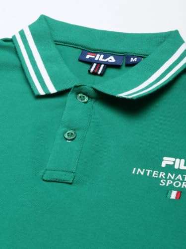 Image of Fila Men's Solid Regular Fit T-Shirt