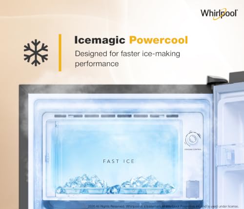 Image of Whirlpool 192 L 4 Star Icemagic Powercool Direct-Cool Single Door Refrigerator (215 IMPC PRM 4S IMPERIAL STEEL-Y-,Grey, 2026 Model)