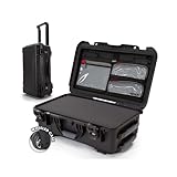 NANUK 935 Hard Case with Cubed Foam and Lid Organizer – Waterproof Protective Equipment Case with Wheels, 22” x 14” x 9” – Dustproof, Airline Carry-On Approved – Black
