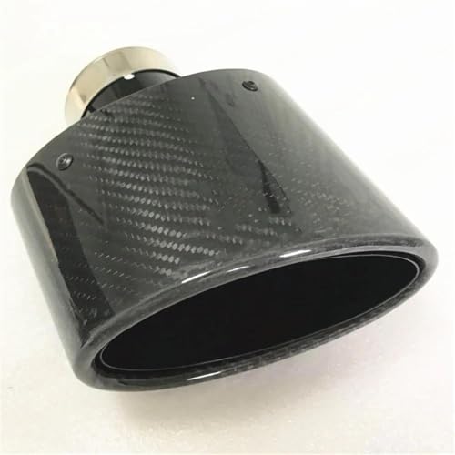 Silencieux d'échappement carbone anti-corrosion buse ovale 150mm