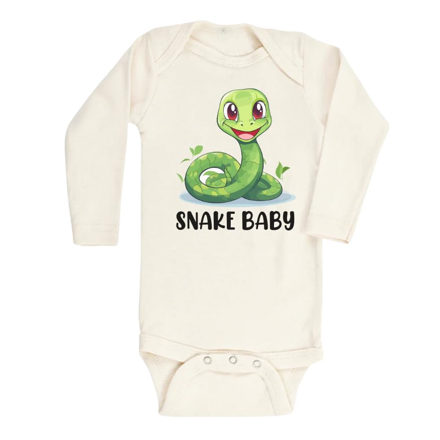 MangoHouse Snake Baby Chinese Zodiac Cute Baby Bodysuit Shirt Premium Custom Baby Clothes Unisex...
