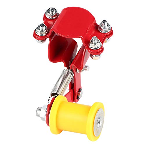 Guide de chaîne de moto universel Qiilu tendeur robuste rouge pour kart