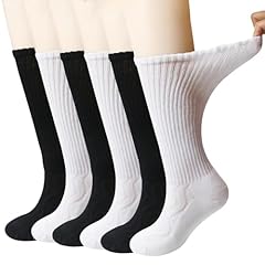 6 Pairs Blk/Wht Cushion