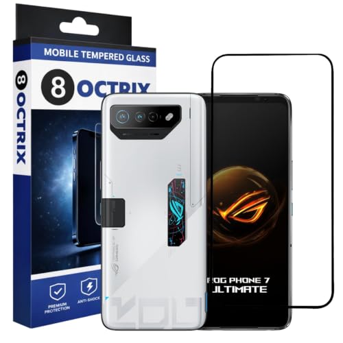 Image of Military-Grade Tempered Glass Screen Protector Compatible for Asus ROG Phone 7 with Edge to Edge Coverage - Case Friendly, Anti-Scratch & Bubble-Free Installation Kit