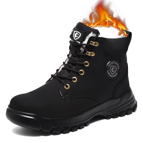 Image of Steel Toe Boots for Women Men Waterproof Lightweight Safety Shoes