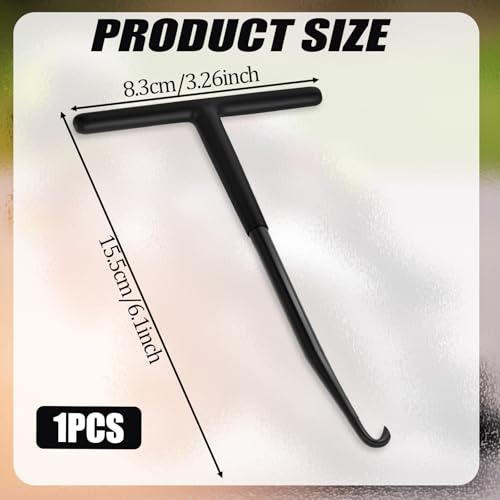 Image of Motorcycle Exhaust Spring Hook Black T Handle Exhaust Spring Hooks Puller with Rubber Coating for Motorcycle Dirt Bike Removal Installation