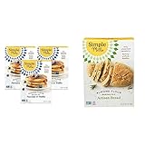 Simple Mills Almond Flour Pancake Mix & Waffle Mix, Gluten Free, Made with whole foods, 3 Count &...