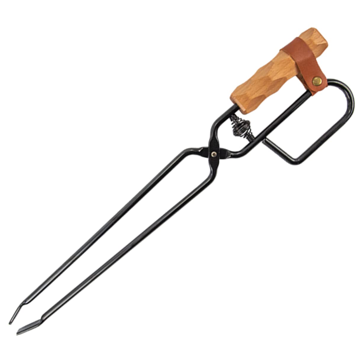 BESPORTBLE Pince à Bois Multifonction Pour Foyer Et Barbecue Extérieur Poignée Épaisse Anti-brûlure Accessoire Utile Pour Feu De Camp Et Charbon Outil Léger Et Résistant Pour Camping