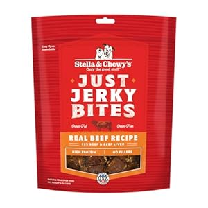 Stella & Chewy’s Just Jerky Bites Real Beef Recipe Dog Treats, 6 oz. Bag