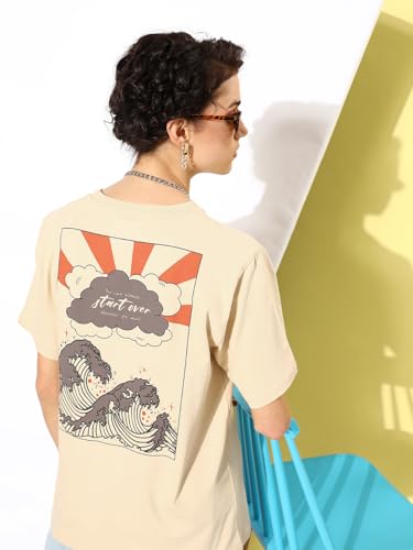 Image of Dillinger Blue Graphic Oversized T-Shirt