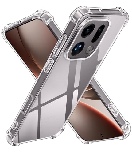 Image of KAPAVER Essential Back Cover Case Compatible with Oppo Find X9 (PC+TPU) (Oppo Find X9 - Clear)
