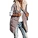 Levdog Long Puffer Vest Women Sherpa lined Outerwear Reversible Winter Warm Sleeveless Quilted Coat with Pockets