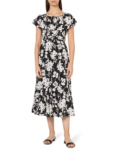 Robe Midi avec Imprimé Intégral Femme Original et Fluide