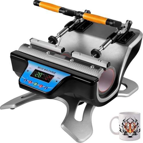 Prensa para Tazas de Sublimación 2 en 1 con Pantalla LCD