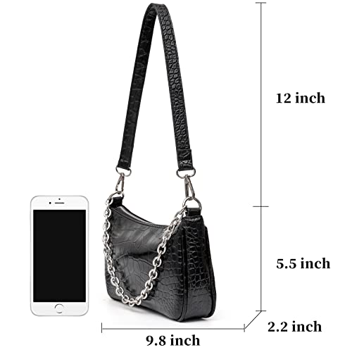 Bolso bandolera pequeño de cuero para mujer miniatura 5