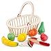 New Classic Toys - 10588 – zabawka dla dzieci – zestaw do krojenia – koszyk na owoce