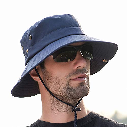 GUSTAVE® Bucket Hat Summer Cap - UPF 50+ Sun Protection, Adjustable Wide Brim, Breathable Mesh, Unisex Design for Beach, Camping & Fishing, Flip-Up Option