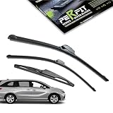 TOSTMOLT 3pcs Front+Rear Direct Fit Windshield Wiper Blades Compatible With 05-25 Honda Odyssey, Original Factory Quality Replacement, All Season Streak-Free Natural Rubber, 22"+26"+16" (Pack of 3)