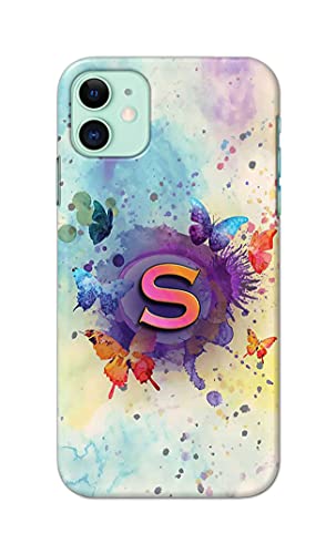 Image of Printed Hard Back Cover Case for Apple iPhone 11 Back Cover (Alphabet S) -203