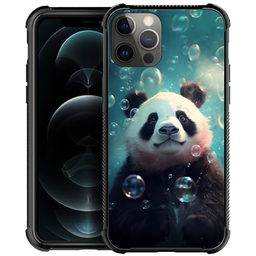 Coque iPhone 12 Pro Max panda amusante pour homme et garçon