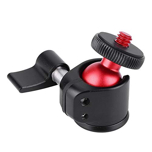 Diyeeni Tête de trépied, Mini-Monture de caméra à rotule, rotule en Alliage d'aluminium, Monture de caméra à 360 degrés, Monture de vis 1/4 