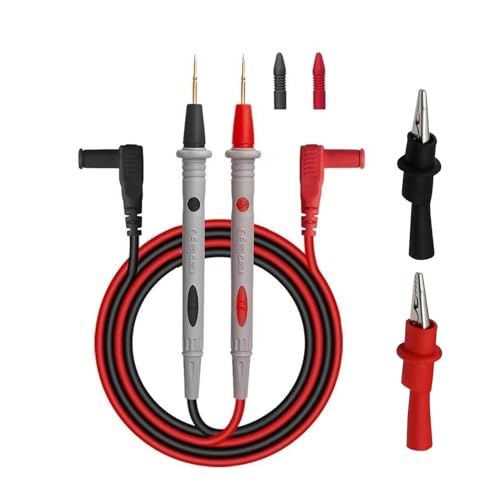 Tharvolex Multimeter Leads Kit Enhanced CAT III 1000V CAT IV 600V 20A Silicone Test Leads with Alligator Clips & Replaceable Probes for Digital Multimeters
