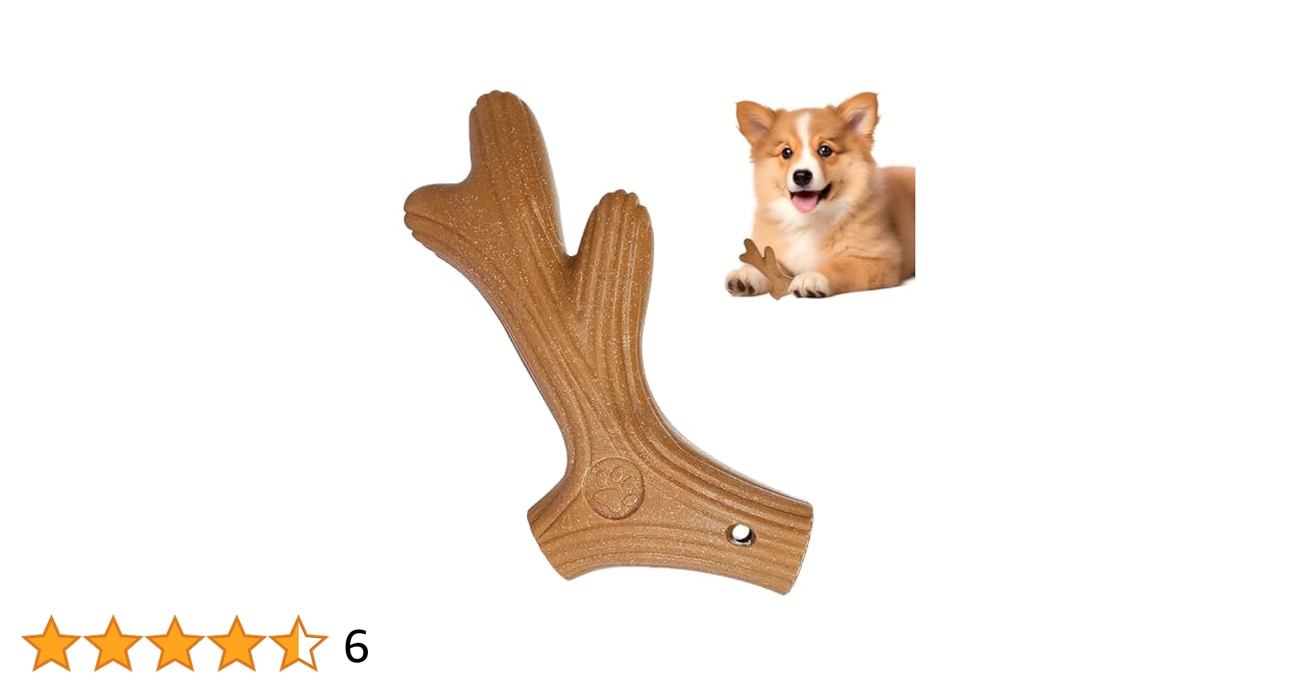 Amazon | まちの波 犬のおもちゃ 松繊維製で耐久性 鹿の角型犬用