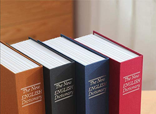 Mazon Stainless Steel Security Safe Dictionary Book Locker Box Gold Jewelry Money Cash Vault For Home Office With Numeric Lock