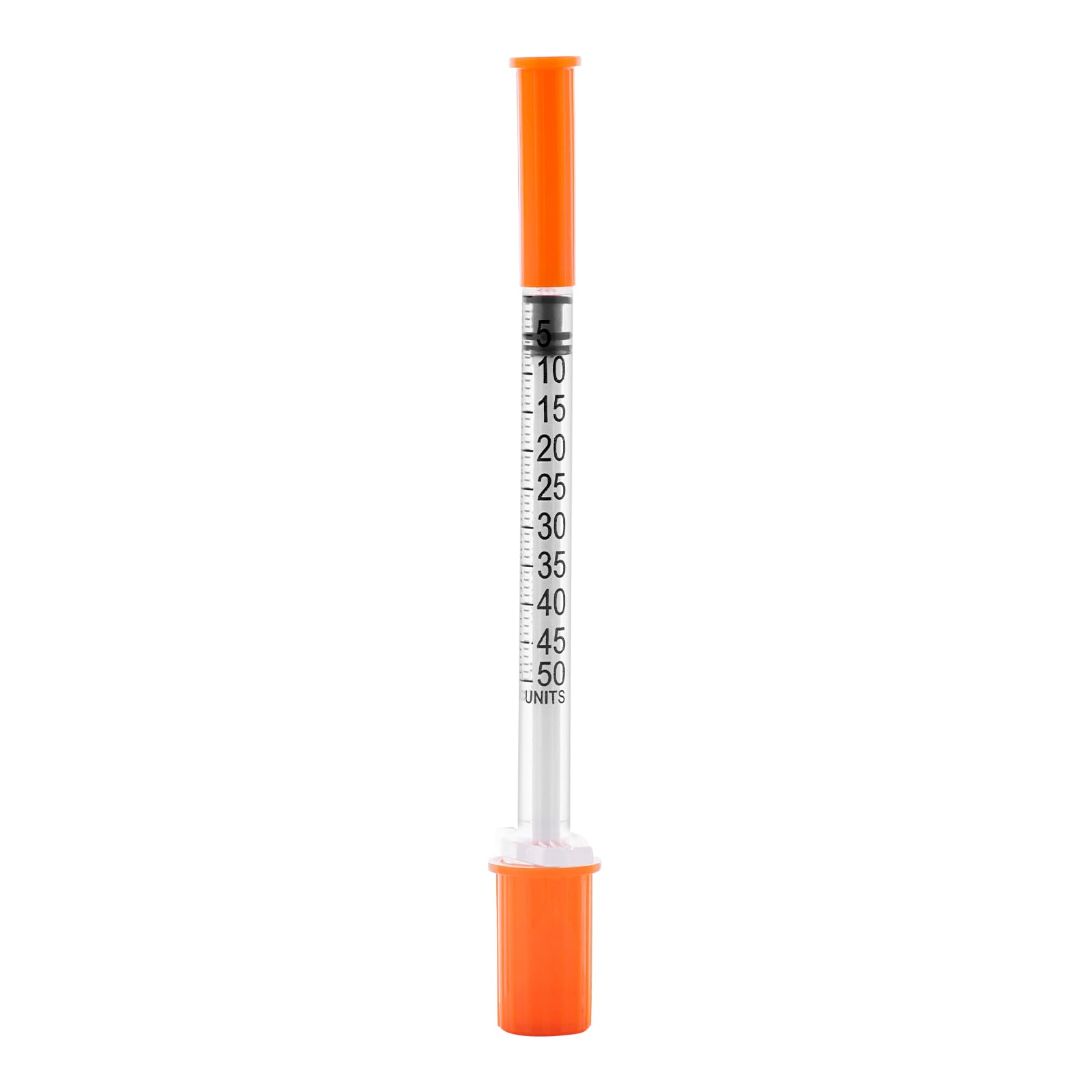 U-100 0.5 ml Syringe with Needle, 31G 5/16" 8mm 1/2cc Syringes, Disposable Individual Package, Pack of 100