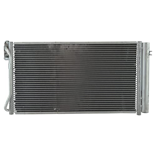 Image of TRQ A /C Condenser & Receiver Drier Assembly for 07-13 BMW 135i 13 BMW 135is 09-11 335d 07-13 335i 09-13 335i xDrive 11-12 335is 07-08 335xi 11 1 Series M 13-15 X1 13-16 Z4