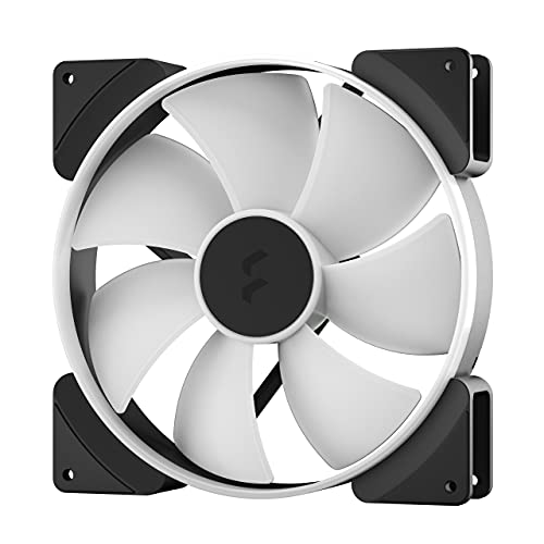 Ventilador para gabinete de PC Fractal Design Prisma AL-18 PWM de 180 mm con LED RGB direccionable y rodamiento LLS miniatura 3