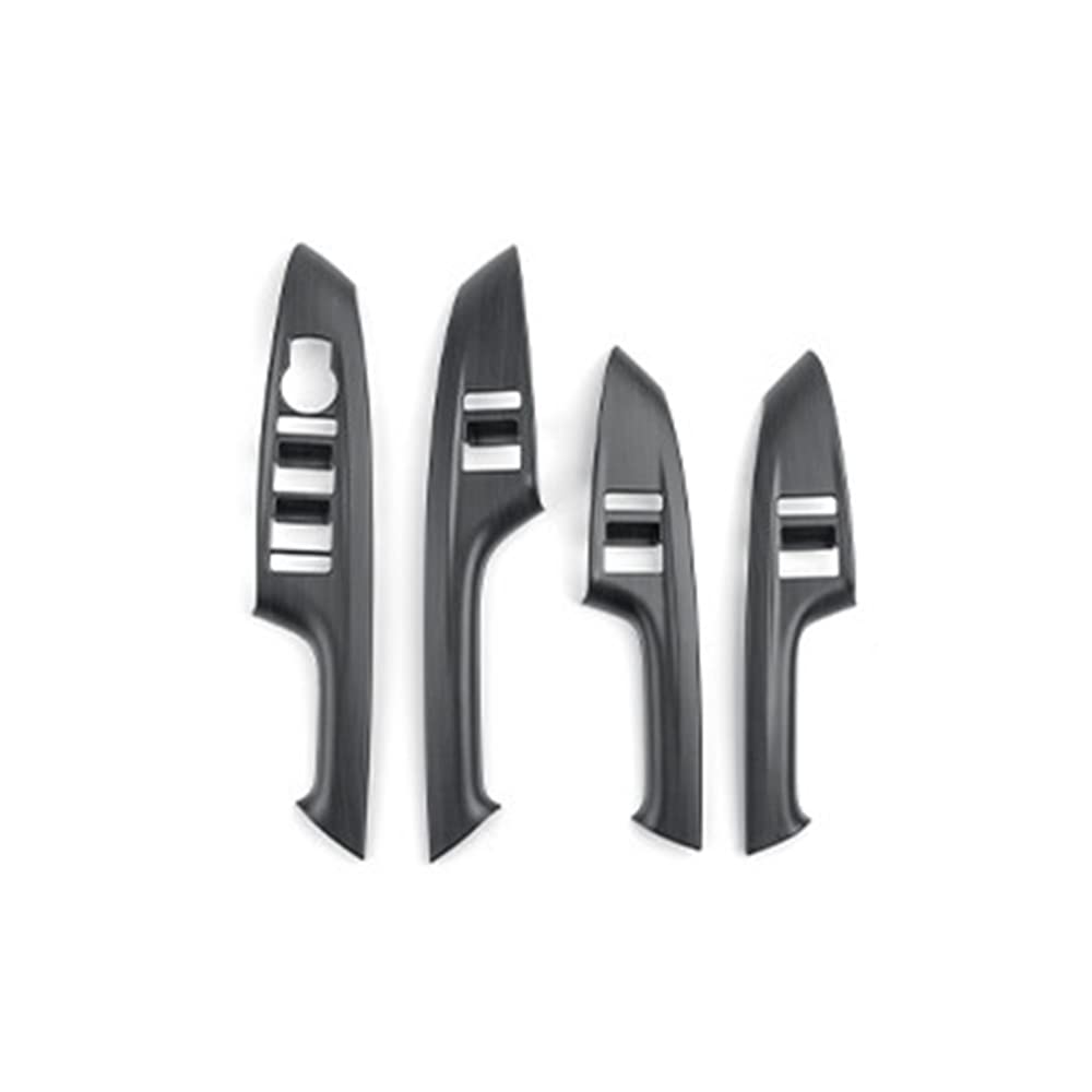 Wood Grain Window Panel Switch Covers Car Side Window Door Lock Switch Covers Panel Trim Compatible with Genesis GV70 Accessories