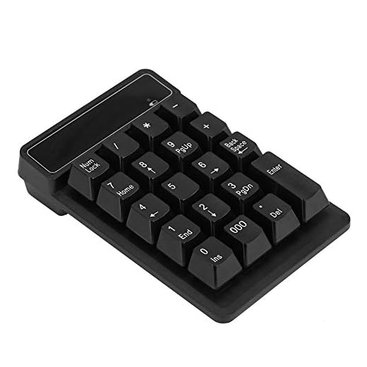 Teclado numérico Bluetooth, teclado inalámbrico numérico a prueba de agua de 19 teclas Teclado numérico con 10 m de distancia de transmisión y 10 millones de clics para computadora portátil tableta