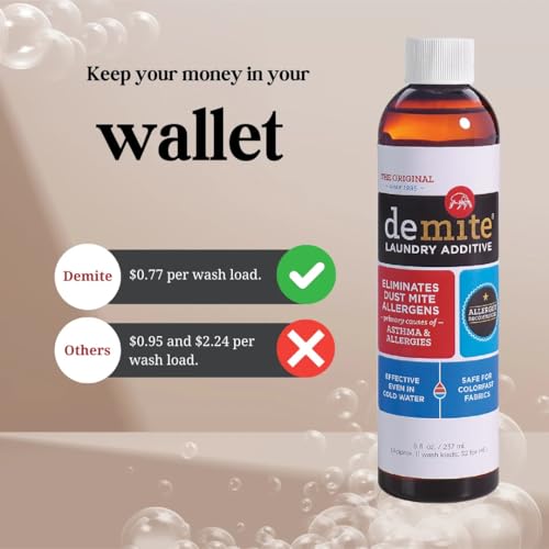 Laundry Additive (240ml) Allergen Eliminator with Bonus Expert Pro Tips to Eliminate Dust Mite Allergens