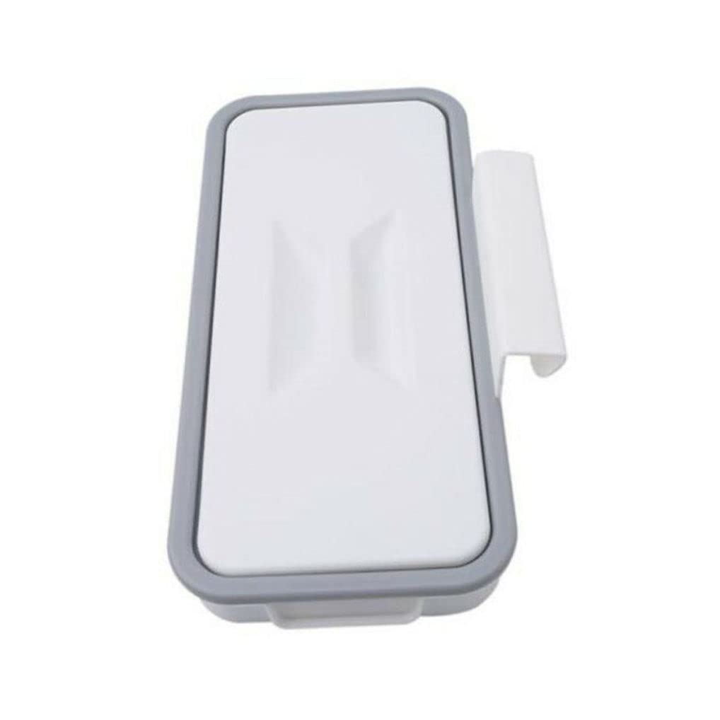 DAGLLGEW Hanging Trash Bag Holder with Lid Over Cabinet Garbage Bag Rack for Kitchen Trash Holder with Lid Over Cabinet Garbage Rack