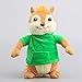 ChezMax Movie Toys Alvin and The Chipmunks Plush Dolls Cute Chipmunks Stuffed Toys Kids Gift 9