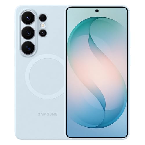 Image of Samsung Galaxy S26 Ultra Silicone Magnet Phone Case, Soft-Touch, Durable Grip, Great Feel, Light Blue