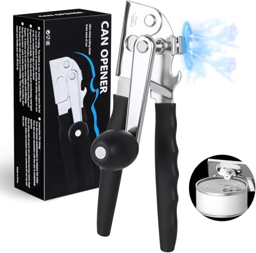 [Upgrade] Commercial Can Opener, Durable All-Steel Construction - RICKUNCL Hand Crank Can Opener...
