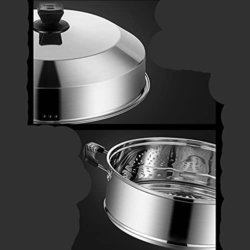 Marmite à soupe 38cm en acier inoxydable 304 pour cuisinière à gaz - 2
