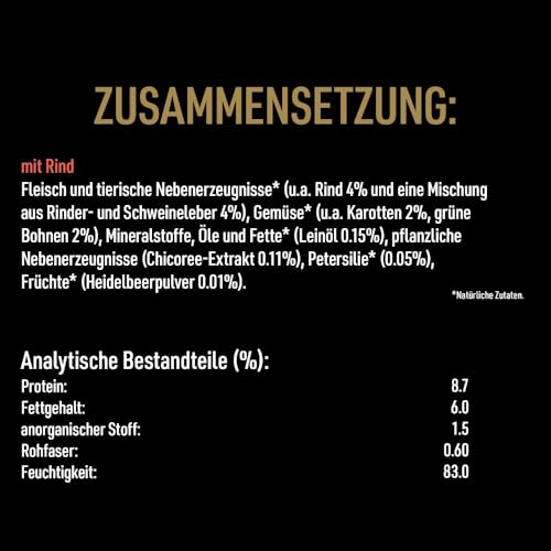 Cesar Natural Goodness Premium Hunde Nassfutter in der Schale Terrine Getreidefrei Superfoods mit Rind 16x100g