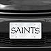 Rico Industries NFL New Orleans Saints Laser Inlaid Metal License Plate Tag Silver, 6 x 12-