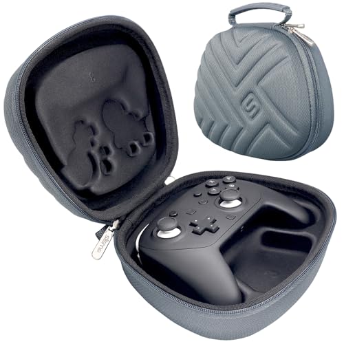 sisma コントローラケース for Switch・Switch2 Proコントローラ セミハード ケース 収納 ポーチ ワイヤレスコントローラー全体を守ります 『灰色の特別版』