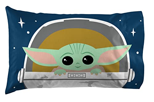 Parure de lit Star Wars Grogu Queen Size drap microfibre 4 pièces