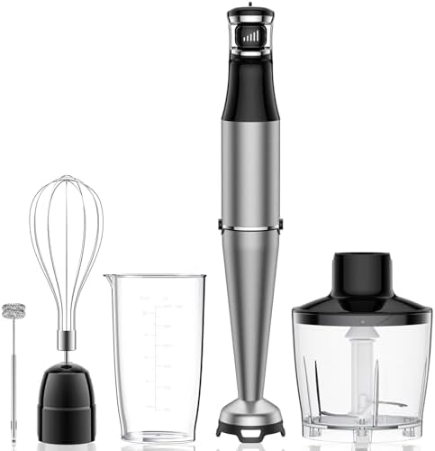 Immersion Blender Handheld 1100W 5 in 1 Corded Stick Hand Blender...