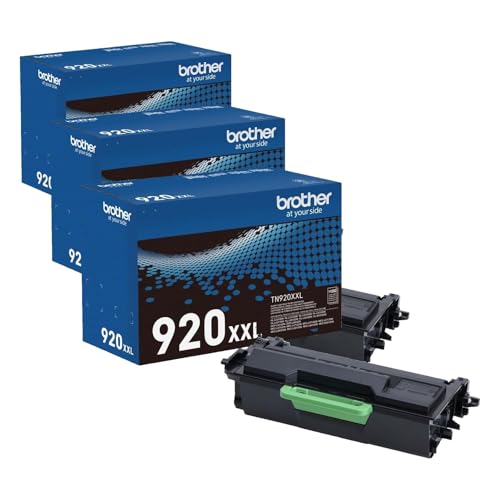 Image of Brother Genuine Cartridge TN920XXL Super High Yield Black Toner,3 Pack, HL-L5210DN, HL-L5210DW, HL-L5210DWT, HL-L5215DW, HL-L6210DW, HL-L6210DWT, HL-L6310DW,MFC-L6810DW