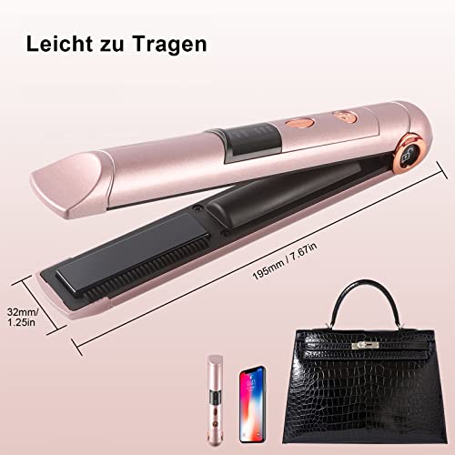 Kabelloses 2-in-1 Glätteisen und Lockenstab von Justdfine