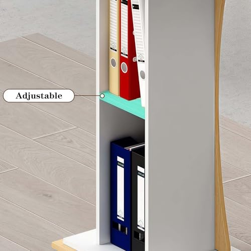 Soporte de podio de madera elegante con ruedas de diseño 5